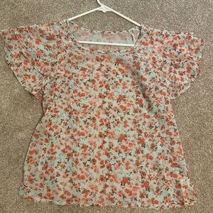 Floral Chiffon Blouse